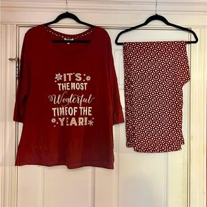 Christmas PJ’s “It’s the Most Wonderful Time of the Year”
Size 2x